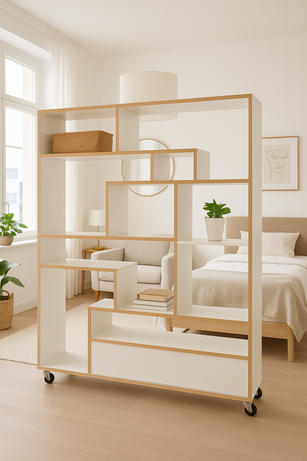 Set up small rooms: inspiration for room dividers