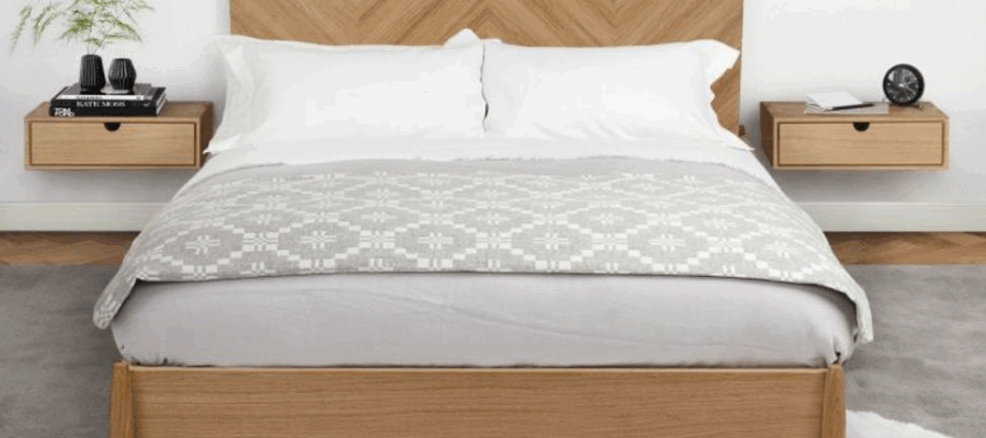 Wooden beds with a Scandinavian look